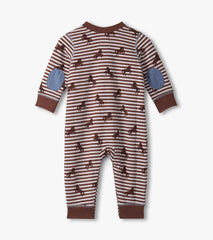 Baby Boys Ranch Horses Button Yoke Romper | Hatley Onsale Baby & Toddler