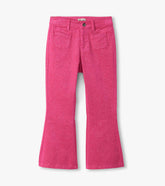 Girls Raspberry Rose Patch Pocket Flared Pants | Hatley For Girls