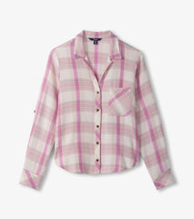 Lila Button Down - Pink Plaid | Hatley US Women