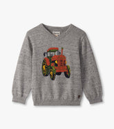 Baby & Toddler Boys Tractor V-Neck Sweater | Hatley US Baby & Toddler