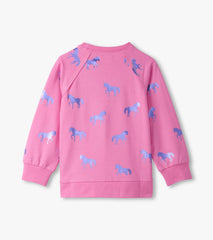 Girls Shimmer Horses Sweater | Hatley Outlet Girls
