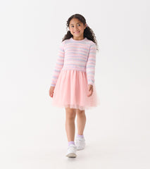 Girls Pastel Rainbow Fuzzy Mixed Skirt Dress | Hatley Discount Girls