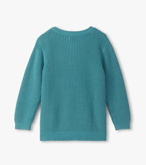 Boys Teal Button Neck Sweater | Hatley Sale Boys