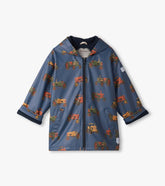 Boys Landscape Tractors Zip-UP Rain Jacket | Hatley Discount Boys