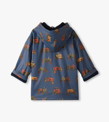 Boys Landscape Tractors Zip-UP Rain Jacket | Hatley Discount Boys