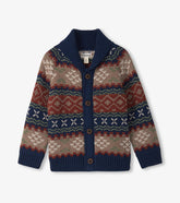 Boys Vintage Fair Isle Shawl Collar Cardigan | Hatley Discount Boys