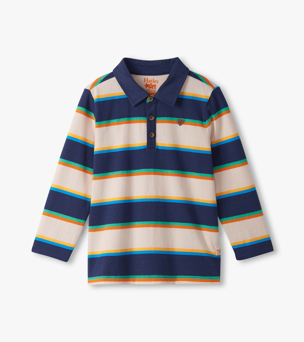 Boys Varsity Stripes Rugby Shirt | Hatley Discount Boys