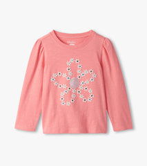 Girls Embroidered Flowers Puff Sleeve Graphic Tee | Hatley Outlet Girls
