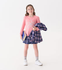 Girls Embroidered Flowers Puff Sleeve Graphic Tee | Hatley Outlet Girls