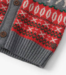 Boys Winter Elk Shawl Collar Cardigan | Hatley
