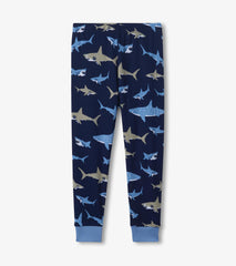 Boys Shark Frenzy Long Sleeve Pajama Set | Hatley Outlet Boys