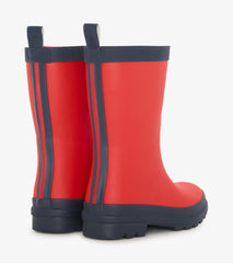 Kids Red & Navy Matte Rain Boots | Hatley Discount Girls|Boys