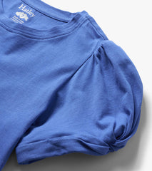 Girls Amparo Blue Twisted Sleeve T-Shirt | Hatley Discount Girls