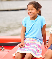 Girls Baby Blue Pocket T-Shirt | Hatley Discount Girls