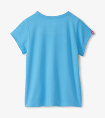 Girls Baby Blue Pocket T-Shirt | Hatley Discount Girls