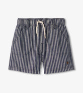 Boys Striped Blue Woven Shorts | Hatley For Boys