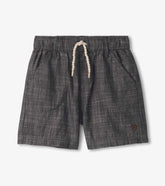 Boys Dark Grey Woven Shorts | Hatley Discount Boys