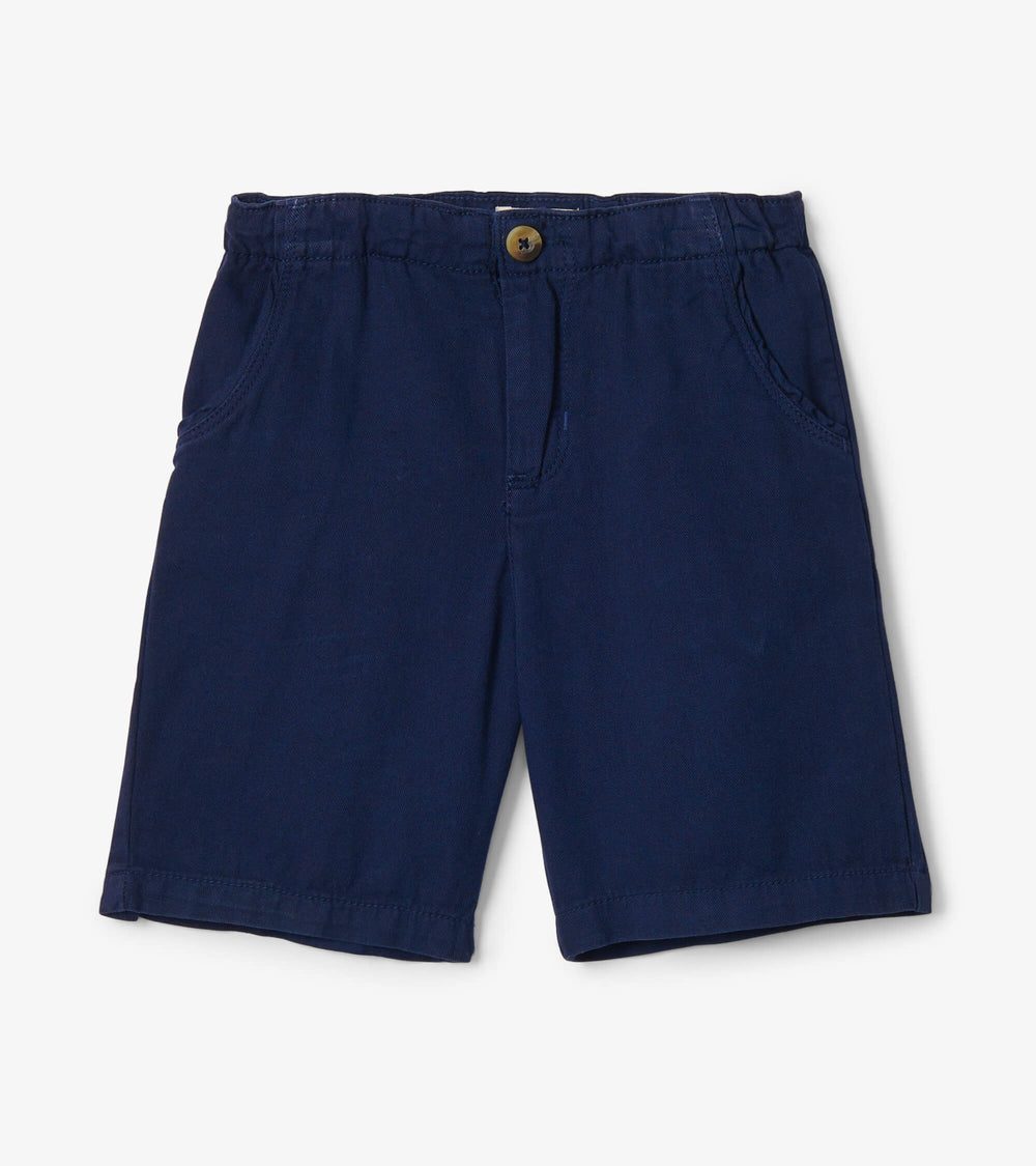 Boys Navy Twill Shorts | Hatley Boys