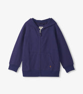 Boys Patriot Blue Full-Zip Hoodie | Hatley Outlet Boys