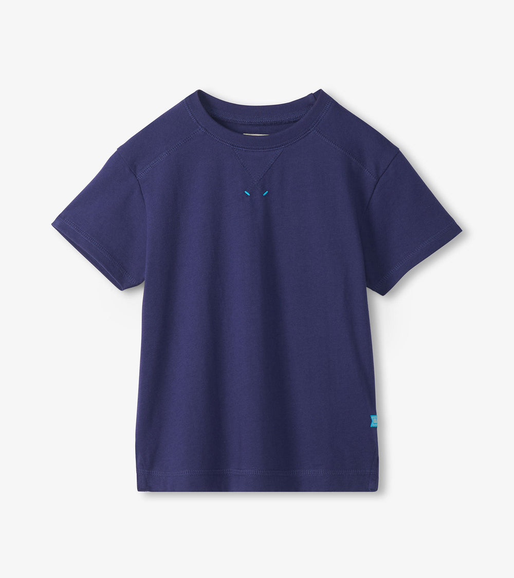 Boys Patriot Blue Drop Shoulder T-Shirt | Hatley US Boys