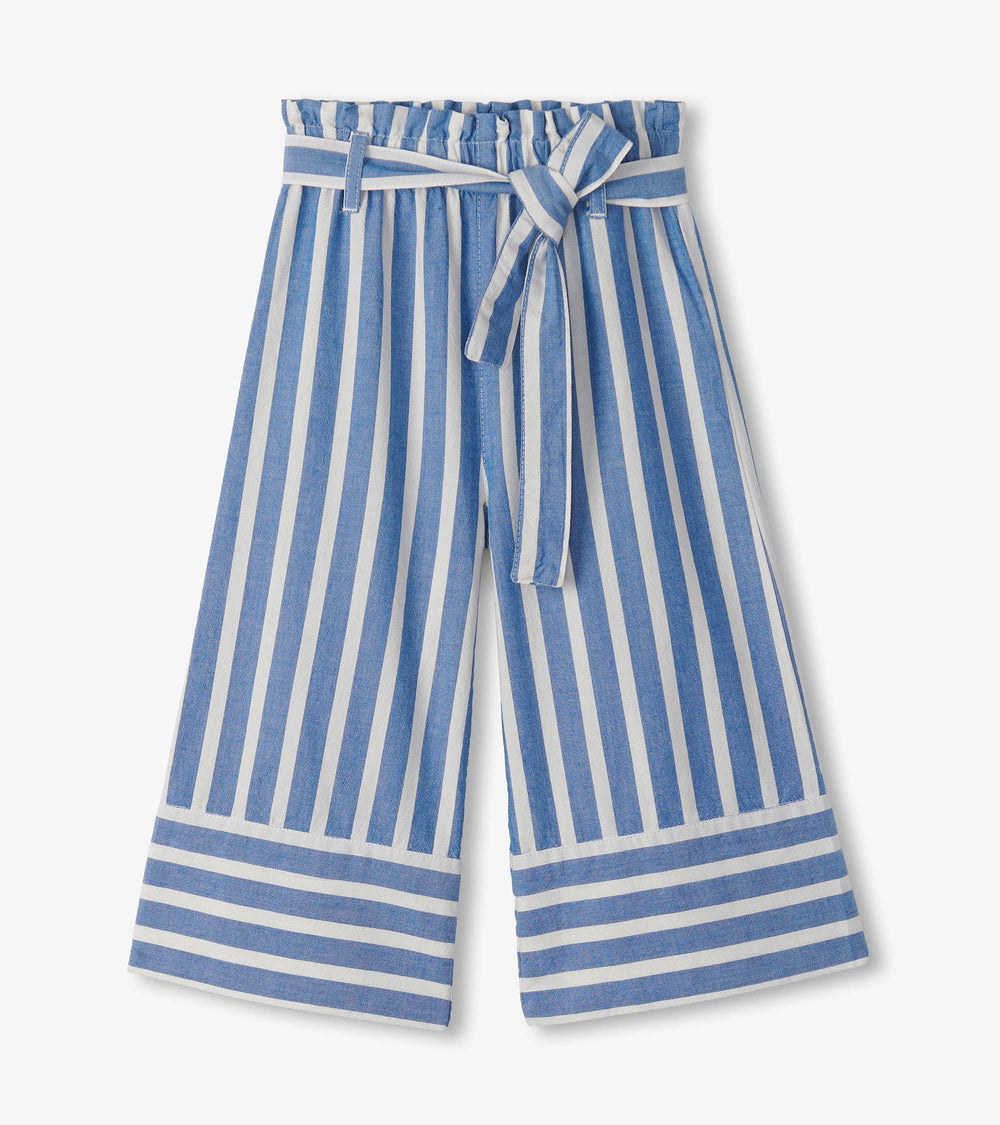 Girls Powder Stripes Cropped Paperbag Pants | Hatley US Girls