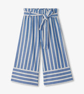 Girls Powder Stripes Cropped Paperbag Pants | Hatley US Girls