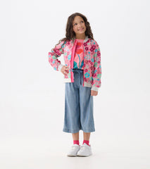Girls Smokey Blue Wash Cropped Paperbag Pants | Hatley Outlet Girls