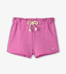 Girls Purple Paper Bag Shorts | Hatley