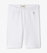 Girls White Bike Shorts | Hatley Outlet Girls