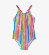 Rainbow Stripes Swimsuit | Hatley Sale Girls
