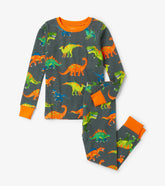 Colorblock Dino Pajama Set | Hatley