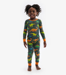 Colorblock Dino Pajama Set | Hatley