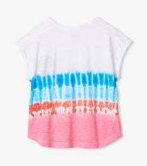 Rainbow Tie Dye Relaxed Tee | Hatley Sale Girls