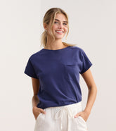 Slouchy Pocket Tee - Patriot Blue | Hatley Sale Women