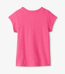 Girls Chiffon Heart Tie Front T-Shirt | Hatley