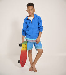 Boys Deep Blue Sky Zip-Up Hoodie | Hatley Boys