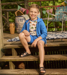 Boys Deep Blue Sky Zip-Up Hoodie | Hatley Boys