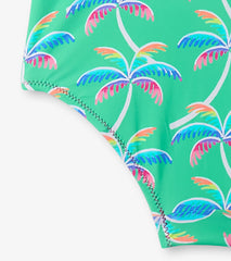 Girls Rainbow Palm Shoulder Shoulder Bow Swimsuit | Hatley Discount Girls