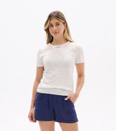 Simone Knit Tee - White | Hatley