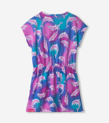 Girls Airbrush Dolphins Relaxed Dress | Hatley Outlet Girls