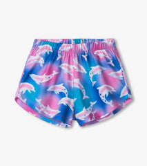 Girls Airbrush Dolphins Tee and Shorts Pajama Set | Hatley Discount Girls