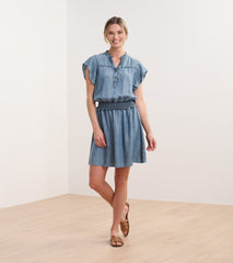 Ava Dress - Blue Acid Wash | Hatley