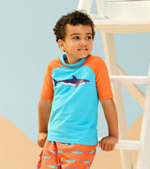 Boys Sharks Short Sleeve Rashguard | Hatley Outlet Boys