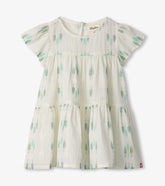 Baby & Toddler Girls Blue Feathers Woven Puff Dress | Hatley Onsale Baby & Toddler