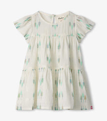 Baby & Toddler Girls Blue Feathers Woven Puff Dress | Hatley Onsale Baby & Toddler