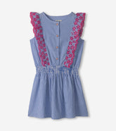Girls Pinstripe Ruffle Dress | Hatley Outlet Girls