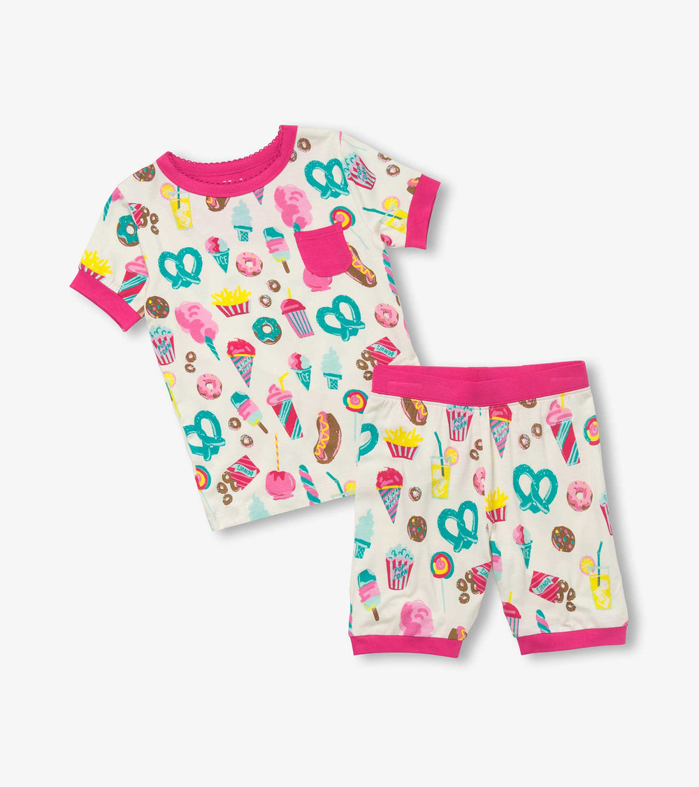 Girls Carnival Treats Bamboo Short Pajama Set | Hatley Outlet Girls