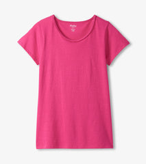 Braided Neck Tee - Fuschia | Hatley Women
