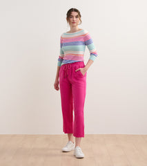 Straight Leg Linen Pants - Fuchsia | Hatley For Women