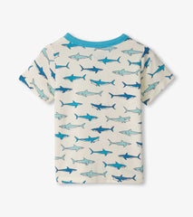 Baby & Toddler Boys Hungry Sharks Bamboo Henley | Hatley For Baby & Toddler